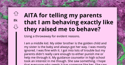 Teen Responds To Parents’ Criticism By Saying, "I’m Acting Like You Raised Me," And Causes Family Drama