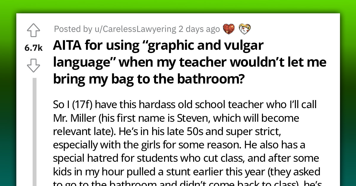 High School Student Lashes Out On Teacher For Trying To Stop Her From Bringing Bag To The Bathroom