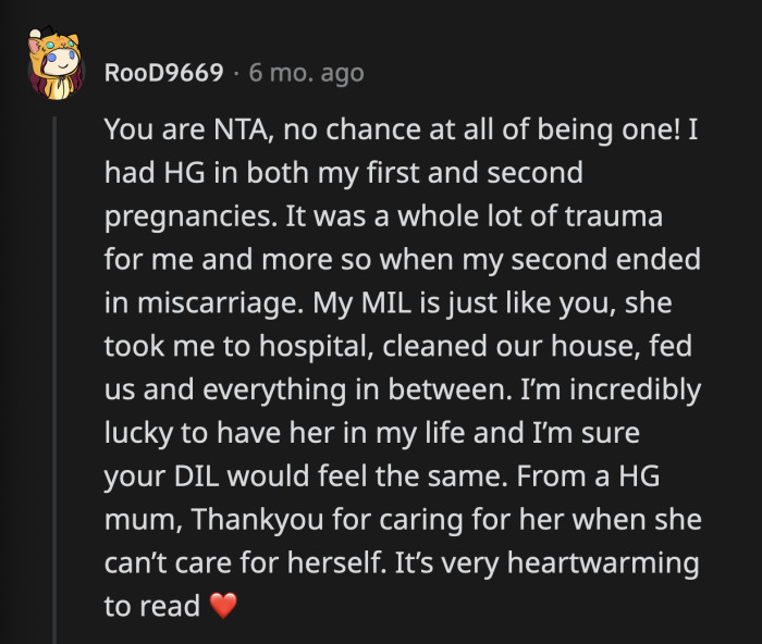 OP is beyond amazing! She is so far from the typical mothers-in-law that grace the subreddit.