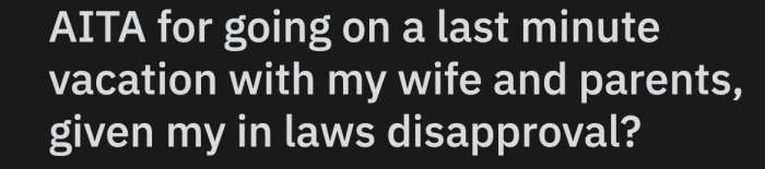 This is OP's dilemma