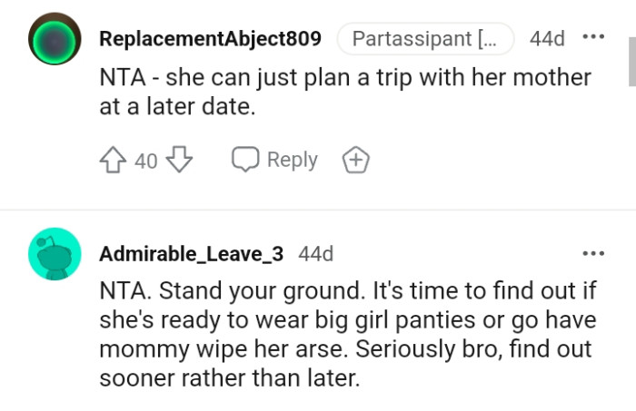 The OP should stand his ground and find out some things