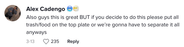 Next time you want to help a server clear the table, take note of this.