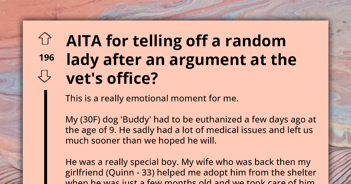 Dog Owner Tells Off Random Lady Who Scolded Her For Letting Her Kids Stay With Their Dog Until His Final Moments