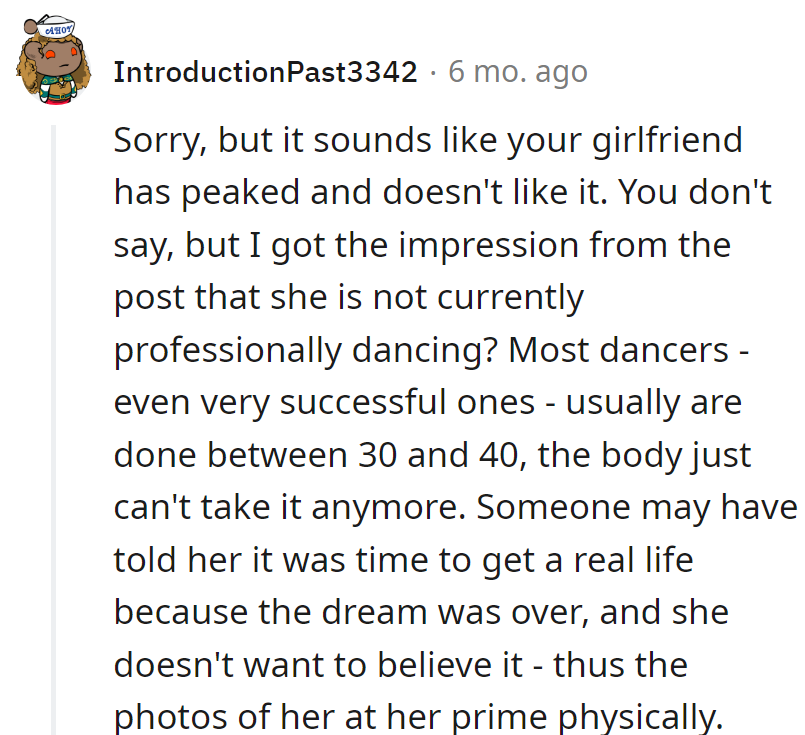Girlfriend's still dancing, just switched stages—from the ballet to the 'Gram.