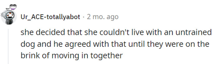 Why the sudden change?