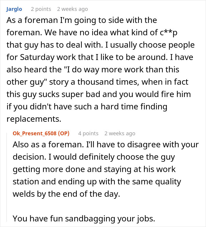 A look at a foreman’s side of things