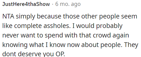 OP is not the as*hole here.