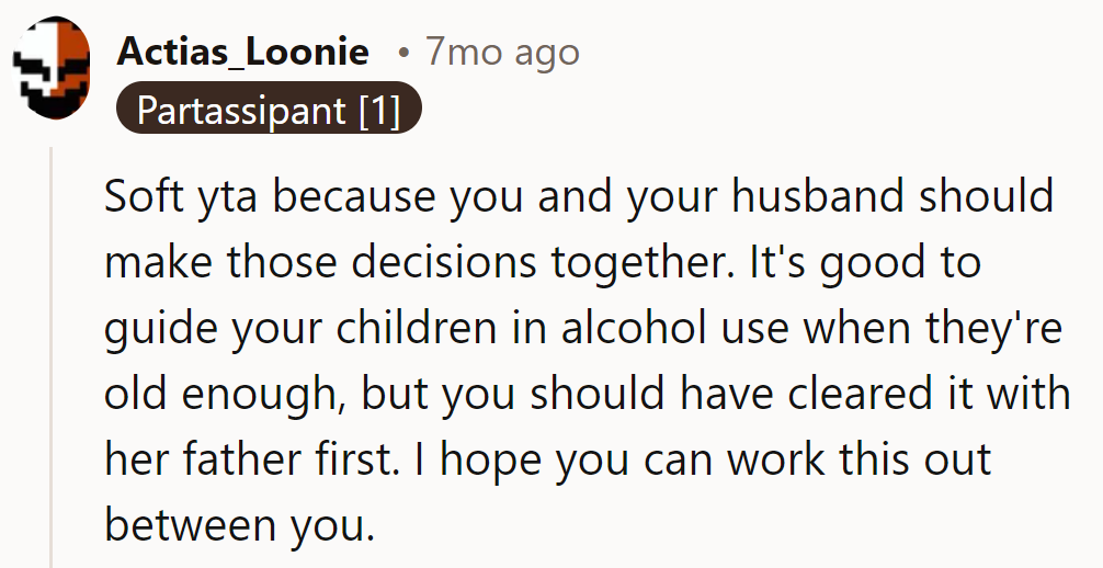 Soft YTA. Teamwork makes the parenting dream work—next time, clear it with the co-captain!