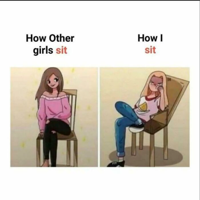 6. Even the way someone sits is a personality trait now.