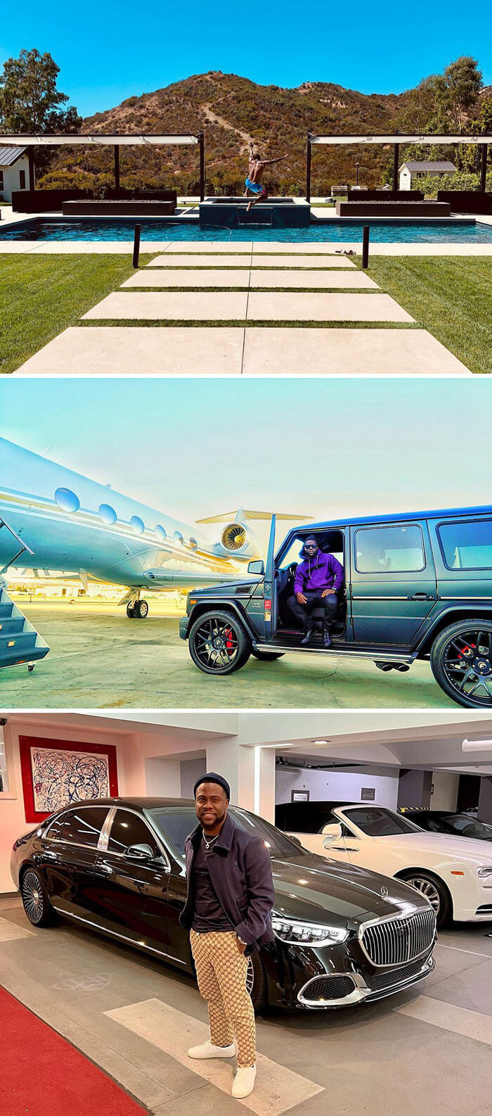 17. Kevin Hart Showing Off What His Comedic Chops Earned Him