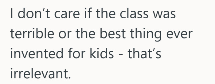The class itself fades into the background once honesty becomes the real issue.