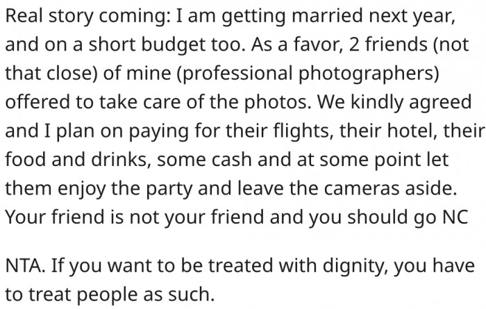 10. He should cut off his friend because that's not how friends treat each other.