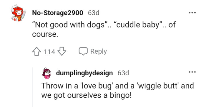 Throwing in a love bug and a wiggle butt