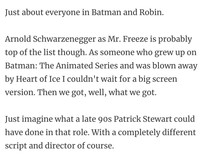 24. Everyone in Batman and Robin.