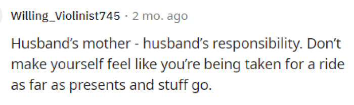 This isn't something that I would worry about; I would simply decide not to get her anything in the future.