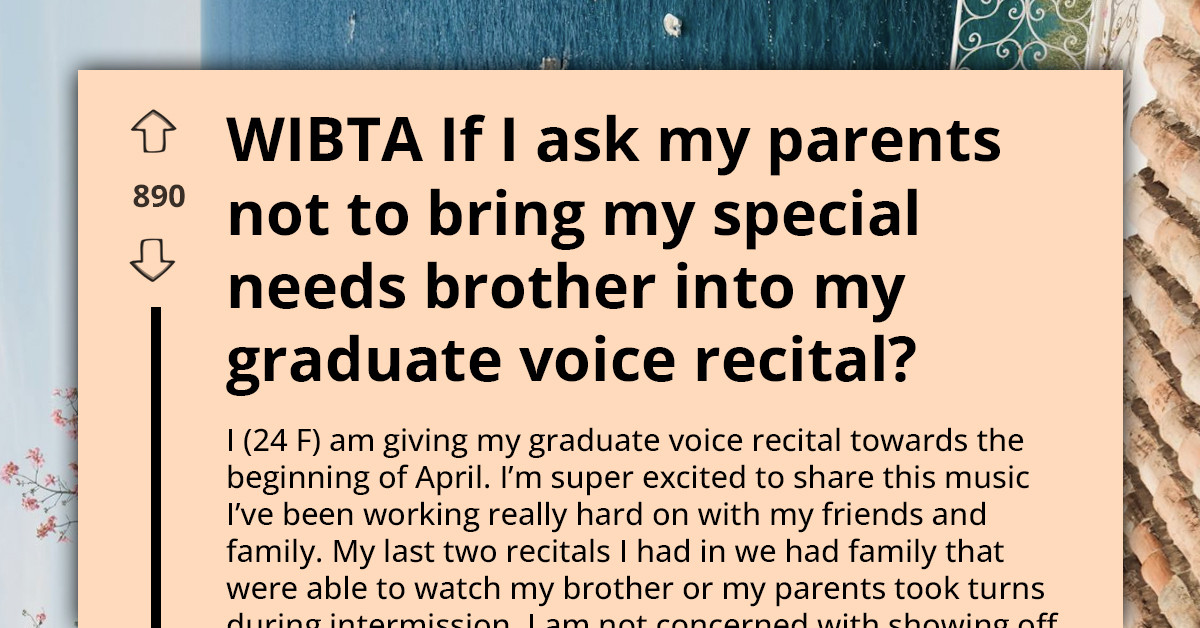 Performer Faces Tough Choice About Nonverbal Brother Attending Recital