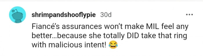 She Totally Took That Ring with Malicious Intent