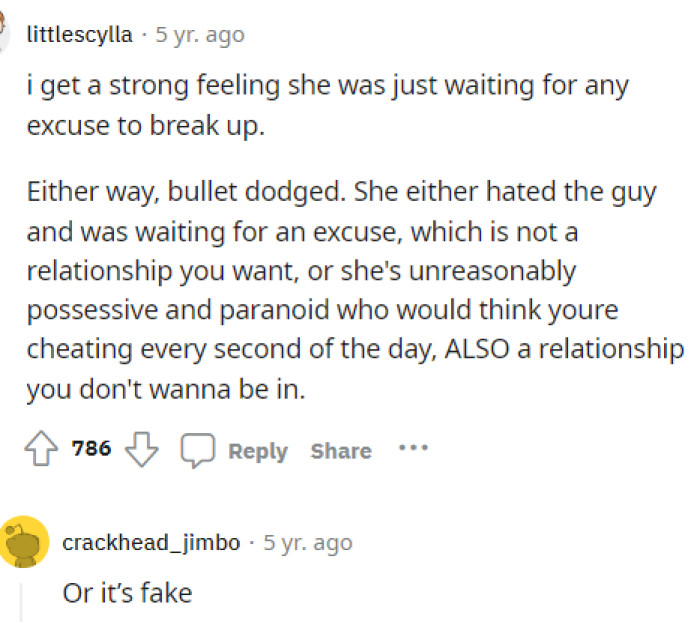 If it's not fake, then they definitely dodged a bullet; if it is fake, then I guess it doesn't matter.