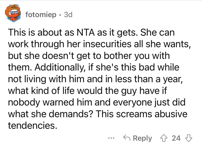 Op's roommate needed a warning, and OP provided that.