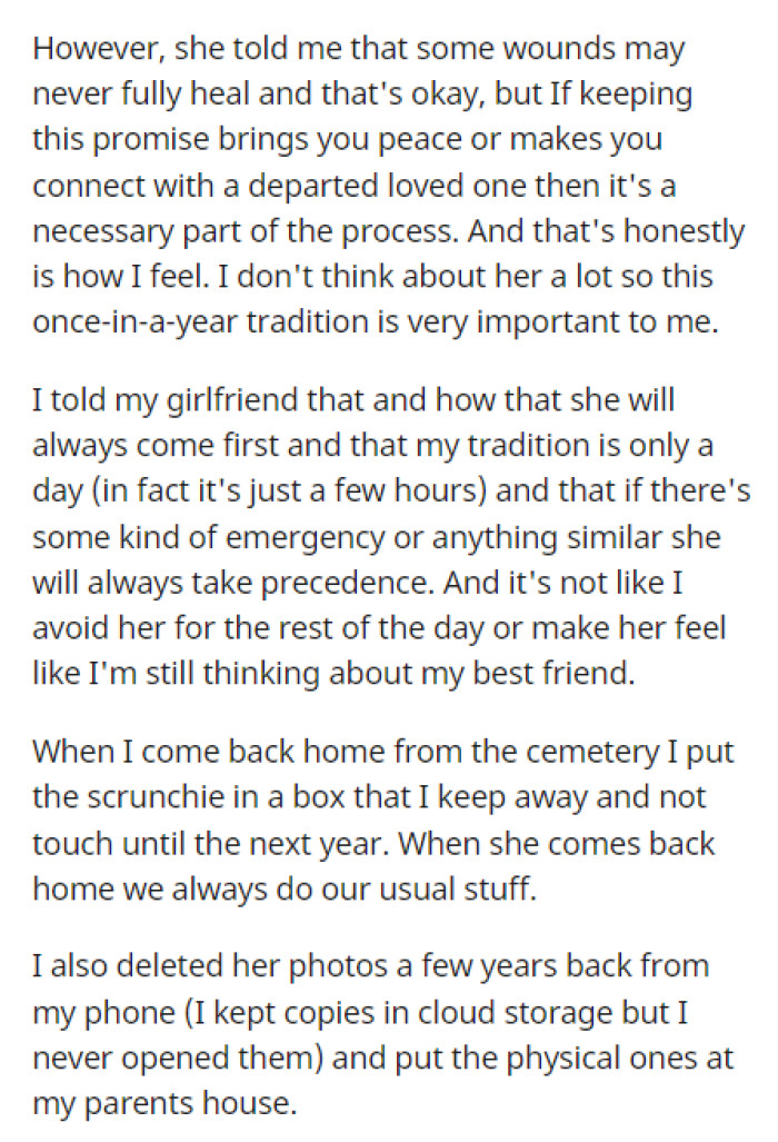 He continued discussing his therapist and how he's working through his emotions regarding his best friend's death.