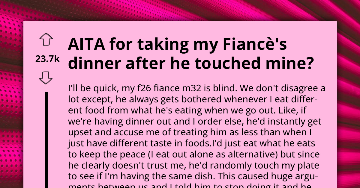 Blind Husband Always Touches Wife's Food, But This Time She Took His Instead