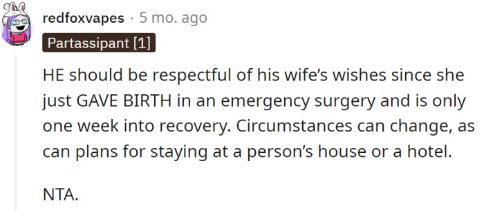 Circumstances can change.