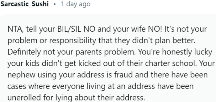 Stand your ground and firmly say 