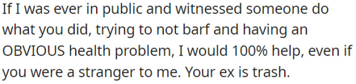 OP's ex's behavior is unacceptable.