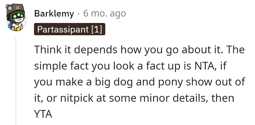 NTA for fact-checking, but skip the dog and pony show. Keep it low-key; no need for a fact-checking circus!