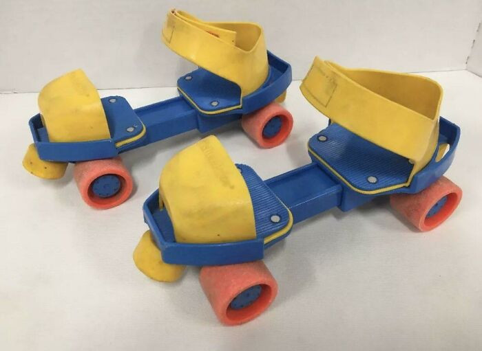 34. The '80s style Fisher Price roller skates