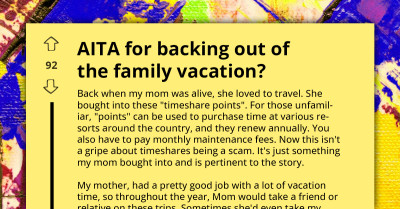 Man Faces Family’s Wrath for Opting Out of Annual Getaway for the Umpteenth Time