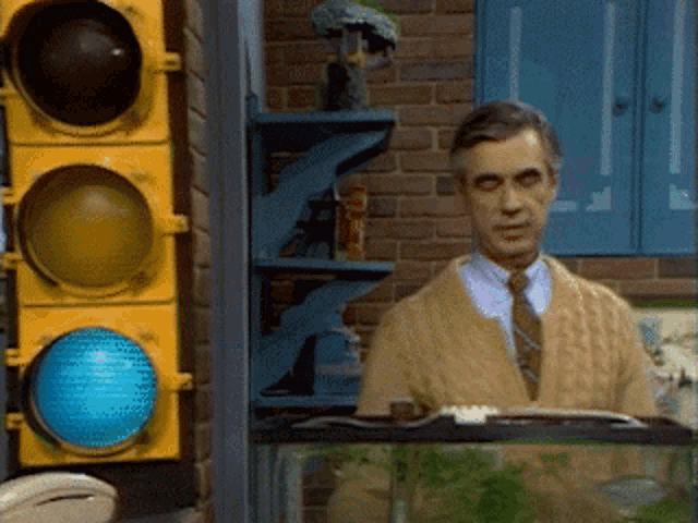 17. Mister Rogers would announce that he was feeding his fish on his show after he received a letter from a blind child asking if they were okay