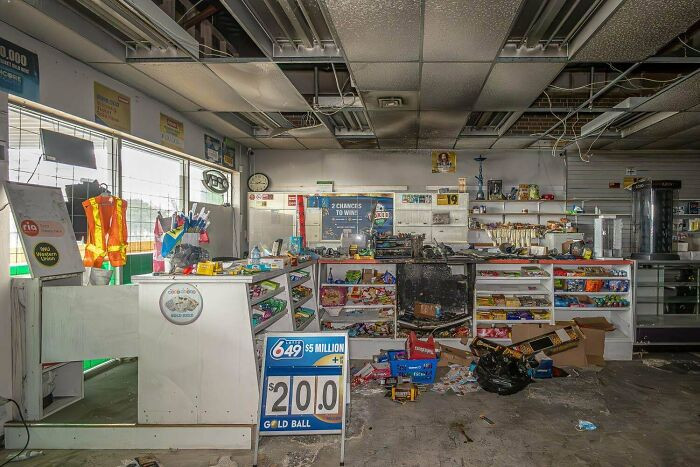 "Convenience Store With Everything Inside Left Behind!"