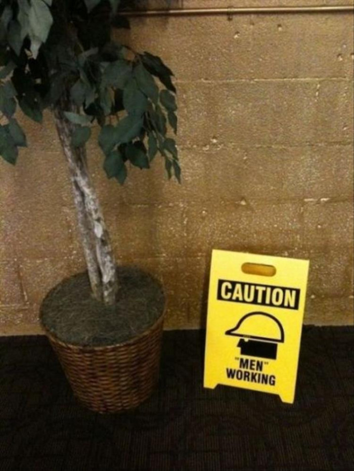 6. It's great that they are being clear who's working around here, or else we might've thought they were aliens who are just doing part-time work here on Earth.
