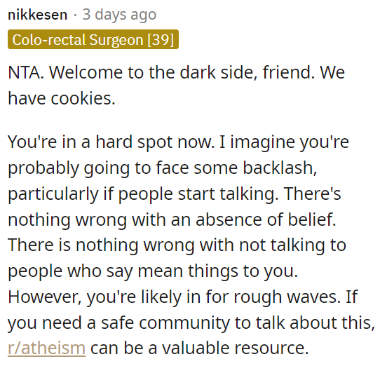 Facing backlash for your beliefs can be tough.