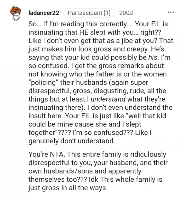 It just makes him look gross and creepy