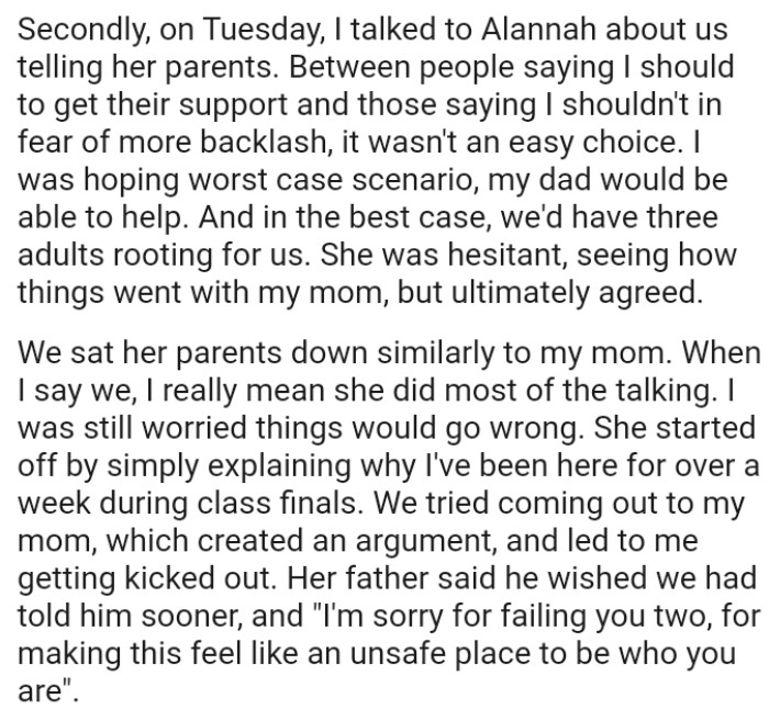 It's time to tell the next parent...