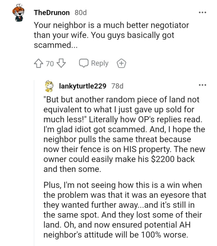 The OP and His Wife Basically Got Scammed and They Couldn't See It