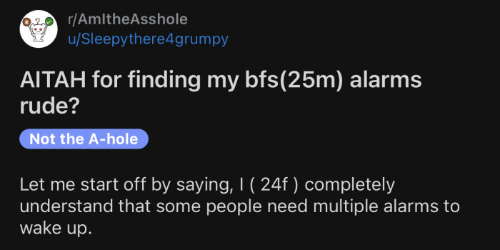 Here's the original post by Reddit user u/Sleepythere4grumpy: