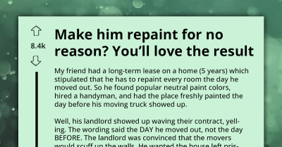 Landlord Claims House Was Repainted On Wrong Date And Threatens Court, They Repainted It Again But In Black