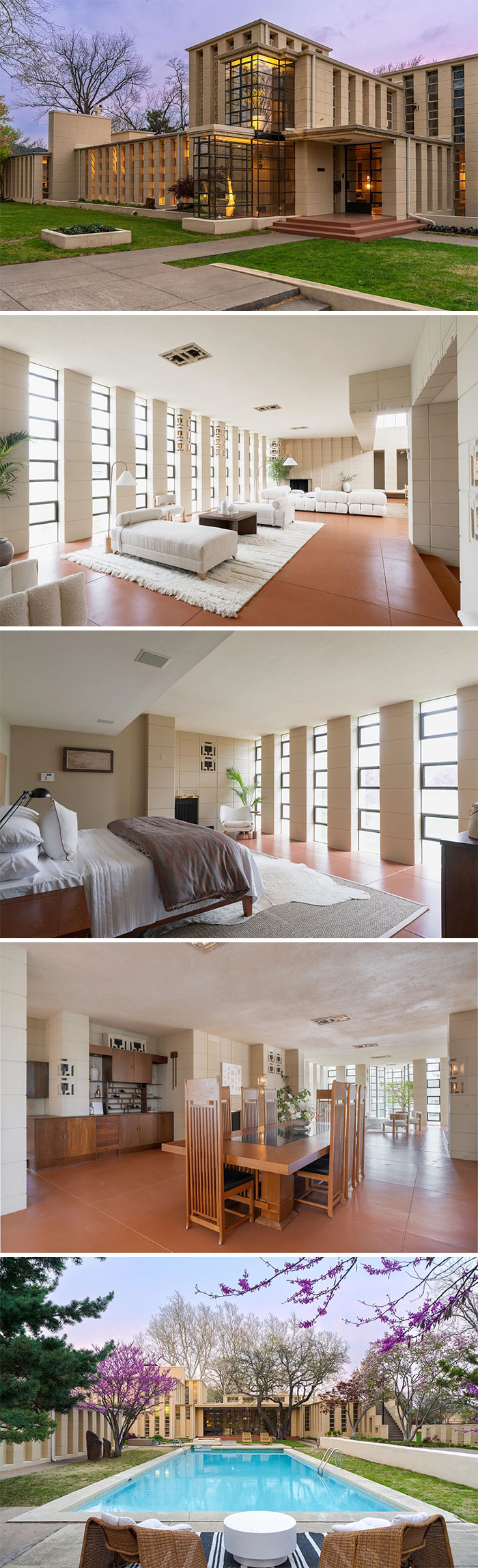 7. Frank Lloyd Wright's iconic 'Westhope' house in Tulsa, Oklahoma, is now available for $7,995,000.