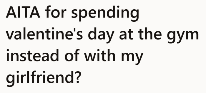 A familiar setup for conflict. One person sees consistency, the other sees a missed moment.