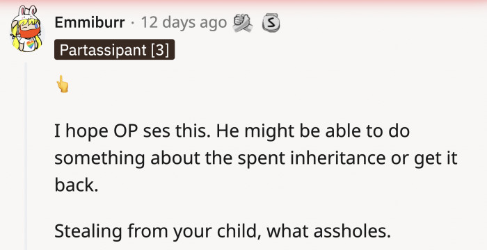 OP Might Hopefully Gain Control Over What Is Rightfully His