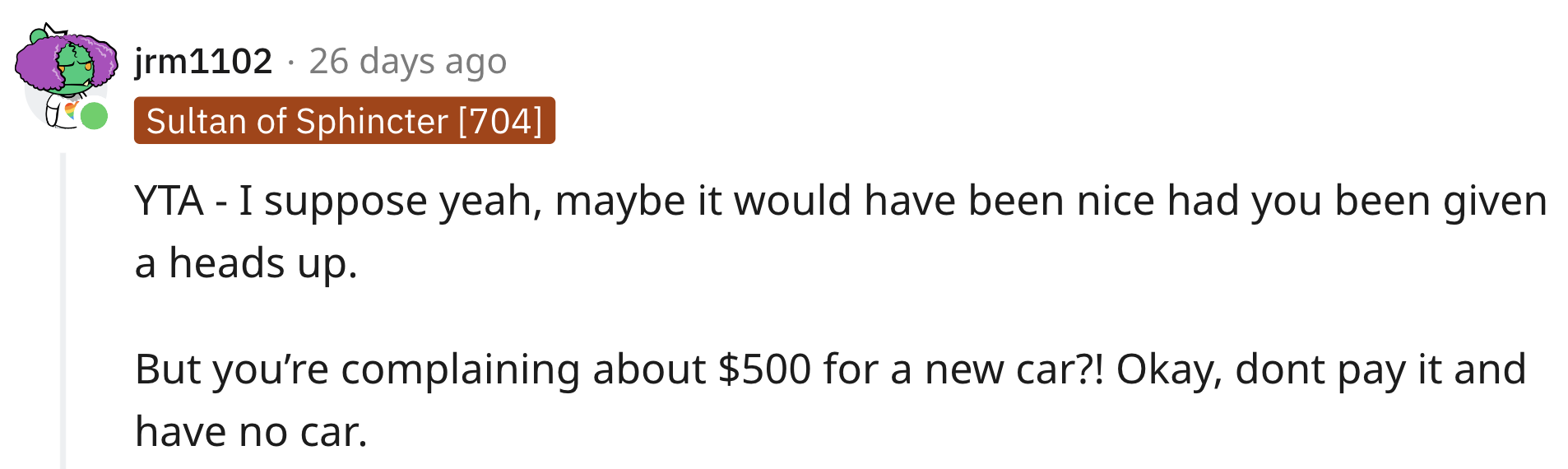 Don't pay if you're not happy with it