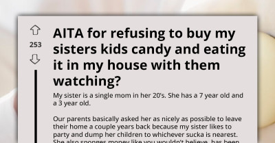 Woman Refuses to Share Candy With Her Sister’s Kids After Taking Them In