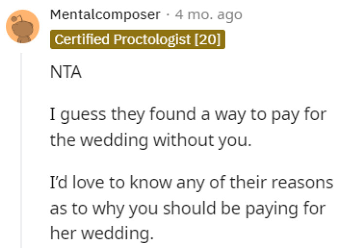 Would love to hear their reasoning