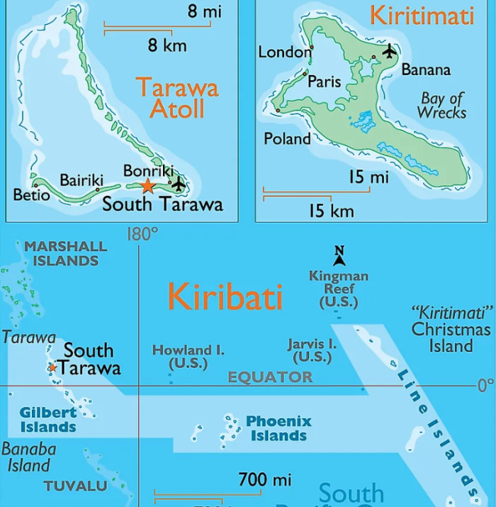 Kiribati — The Country in All Four Hemispheres