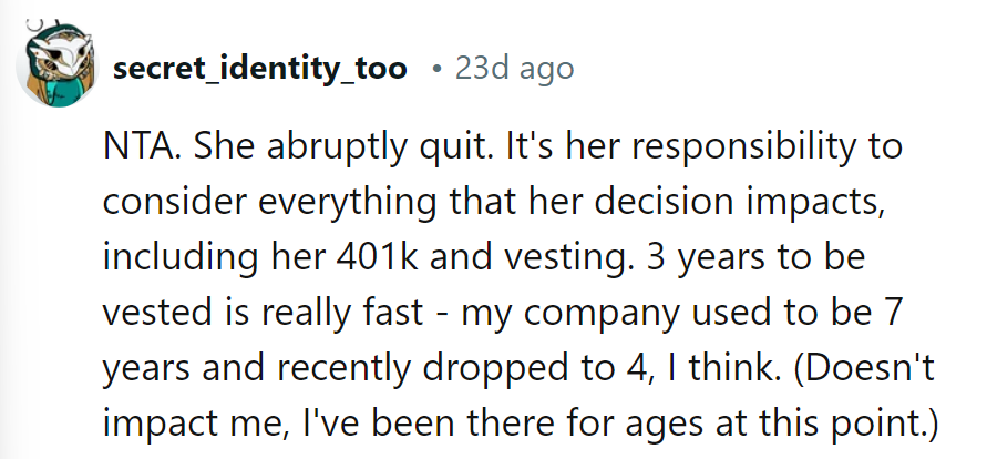 Quick exit, quicker loss. Seems she missed the fine print while making a hasty getaway.