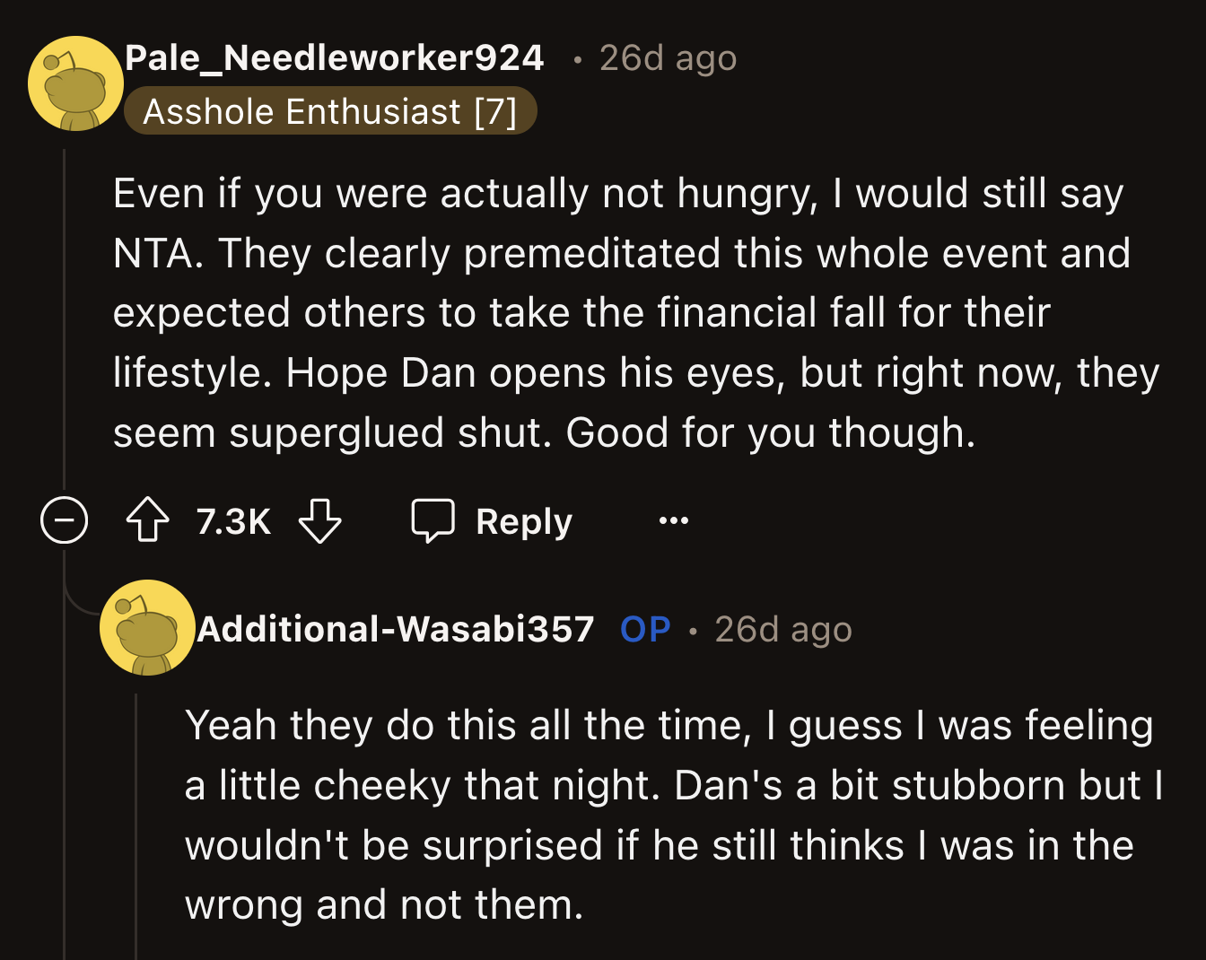 Even if OP had no other motive, Susan and Greg are still wrong for taking advantage of their friends.