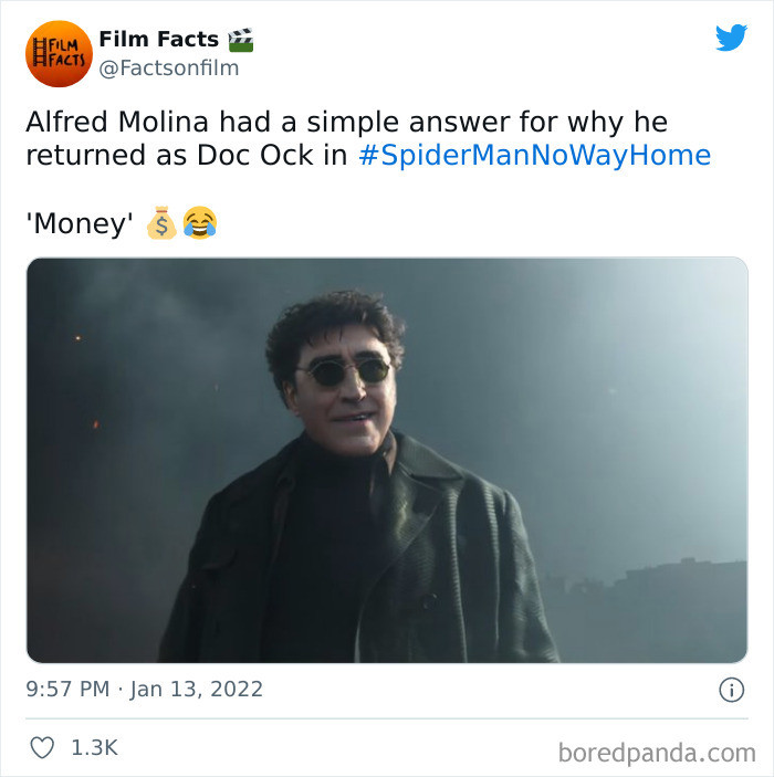 8. The movie Spider-Man: No Way Home